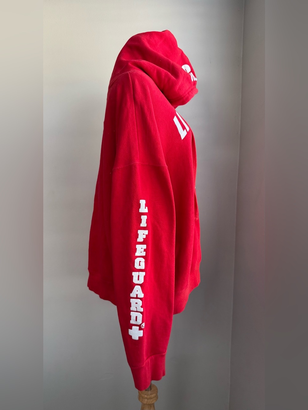 Lifeguard Red Graphic Hoodie Sweatshirt - large - Picture 3 of 8